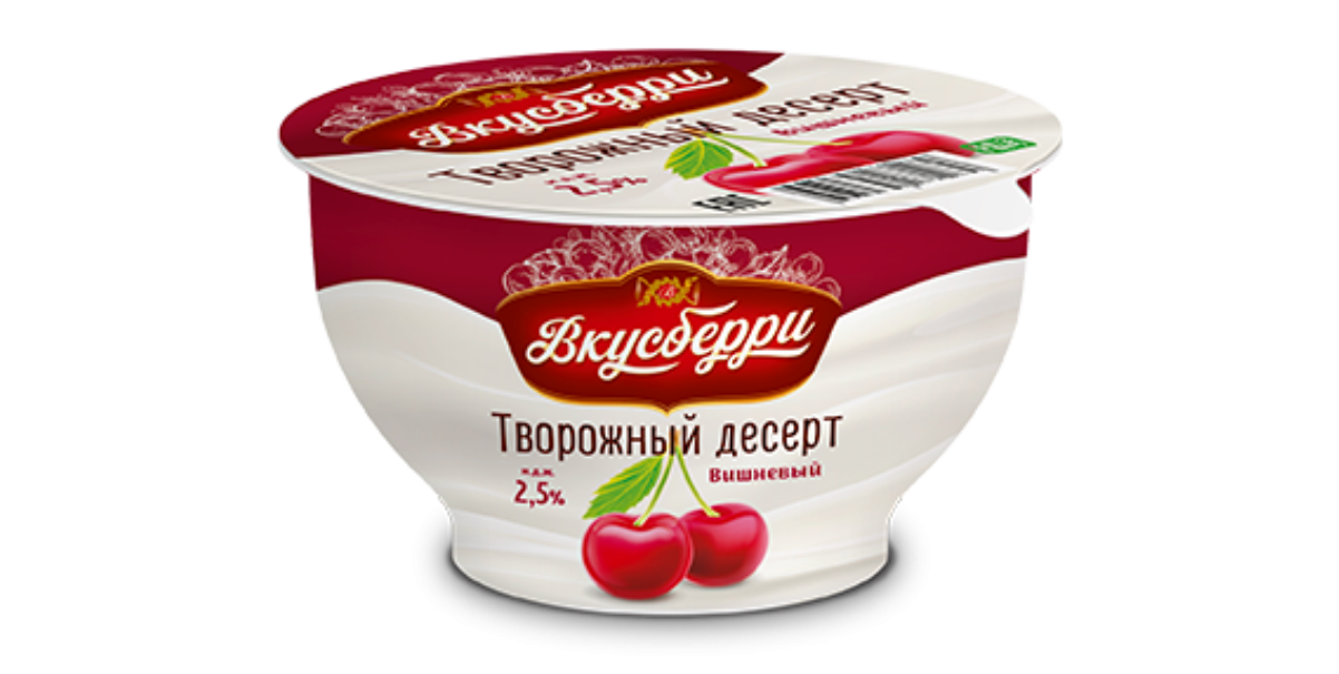 Десерт__4% | Творожный вишневый
