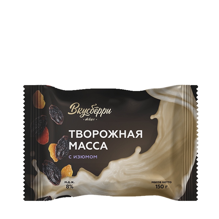 Масса__8% | Творожная с изюмом